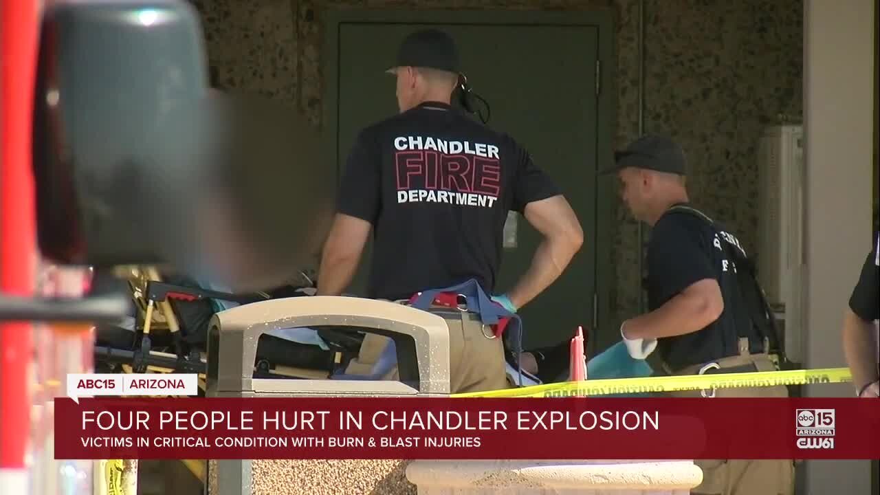 Several treated at Chandler hospital after explosion, roof collapse