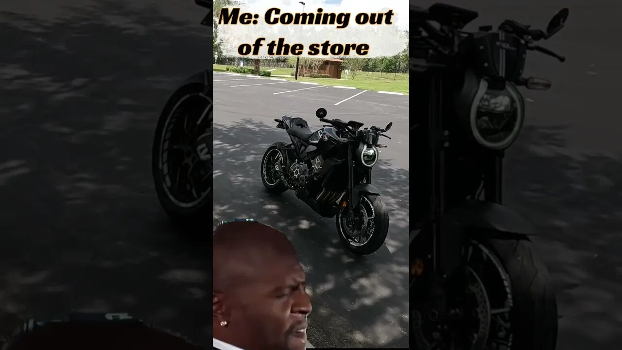 Looking At Bike Coming Out the Store #motorcycle #bikerlifestyle #bikelife #biker #bike