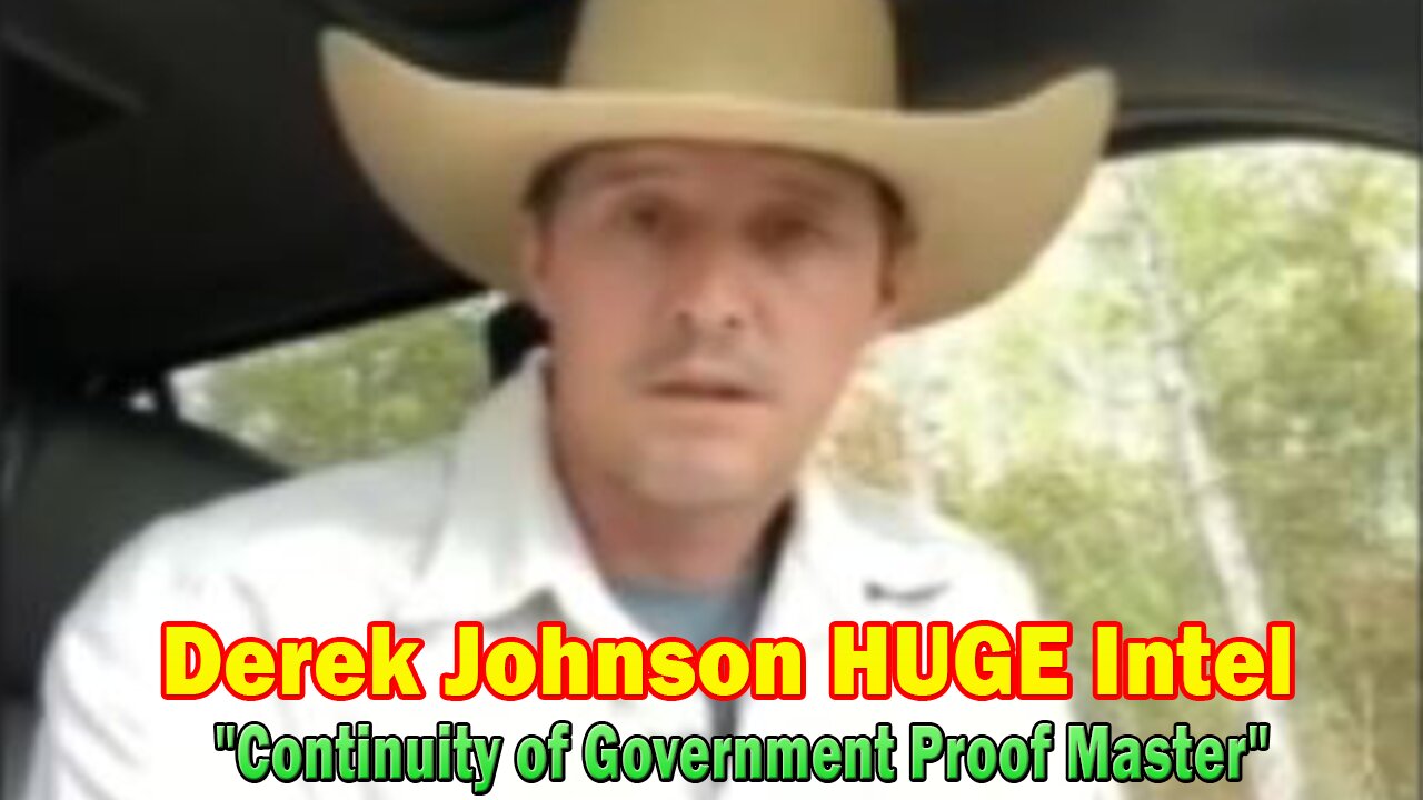 Derek Johnson HUGE Intel Nov 4: "Continuity of Government Proof Master"