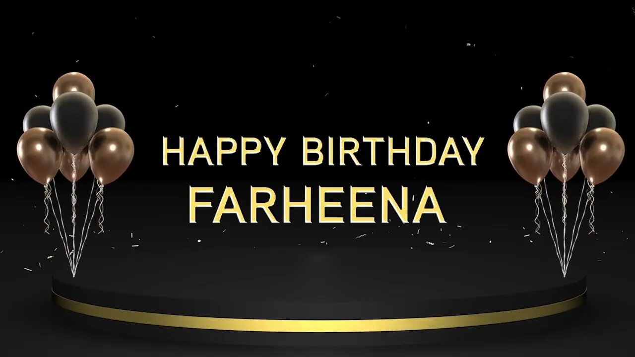 Wish you a very Happy Birthday Farheena