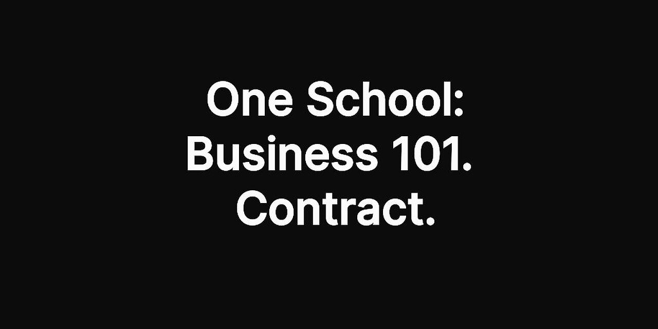 Tax Heaven USA: Business 101. Contract.