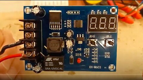 XH-M603 Charge controller 11.5V-24V. Tutorial