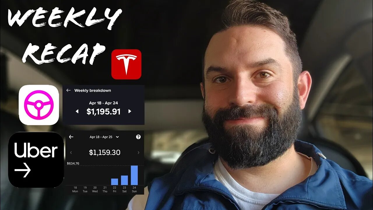 Can We Make $3,000 In One Week Driving Our #Tesla Model Y Using #Uber #Lyft and #DoorDash? 4/18-4/24