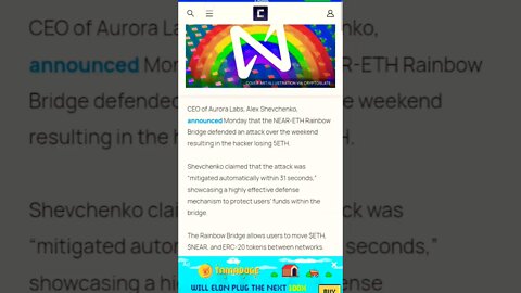 NEAR PROTOCOL JUST BECAME MORE VALUABLE #nearprotocol #near #neartoken #altcoinportfolio #altcoin