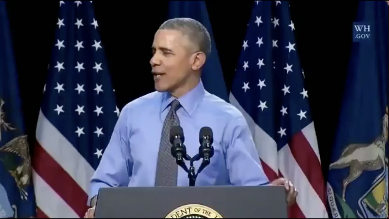 Barack Obama, In 2016 Mocking The Lead In The Water to the Faces of the People Of Flint, Michigan