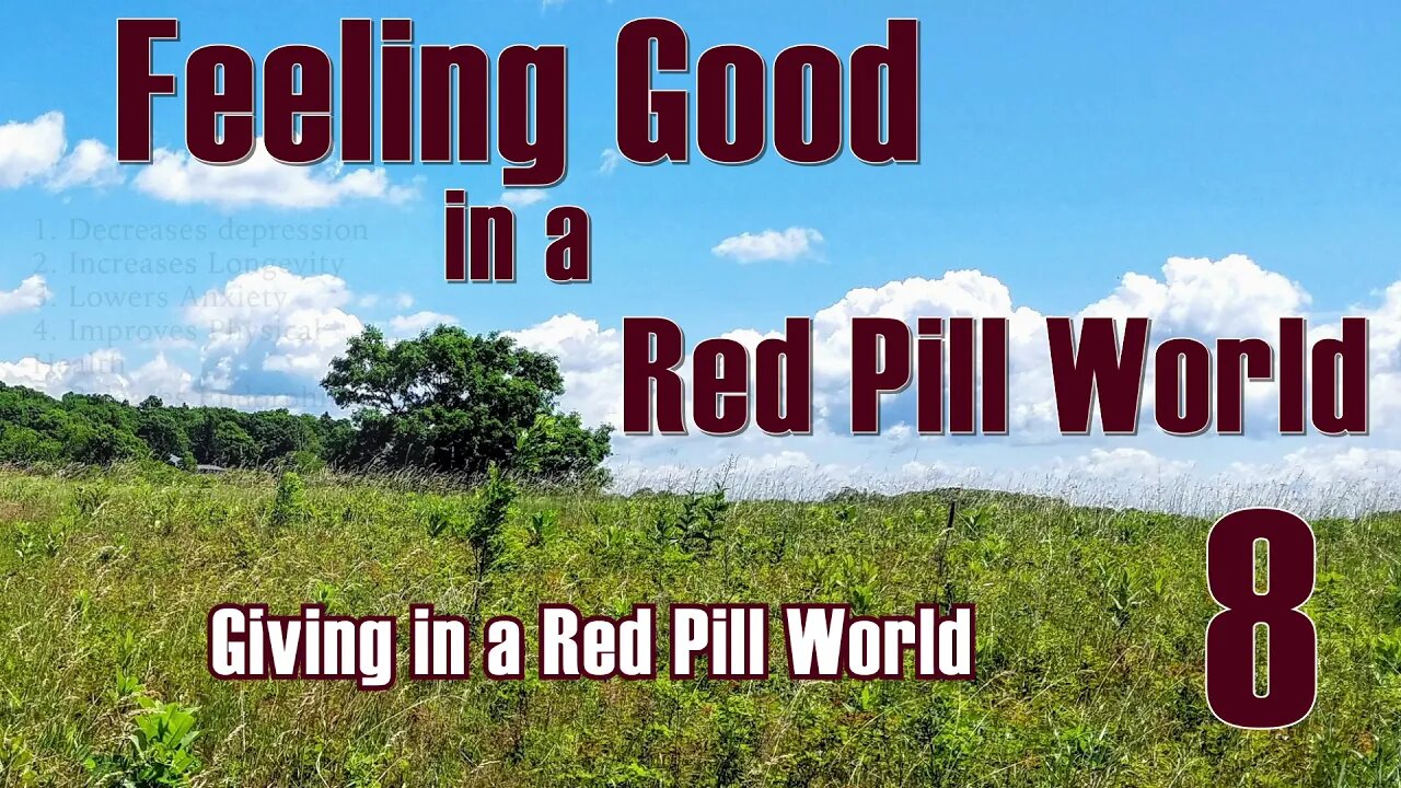 Feeling Good in a Red Pill World #8 Giving