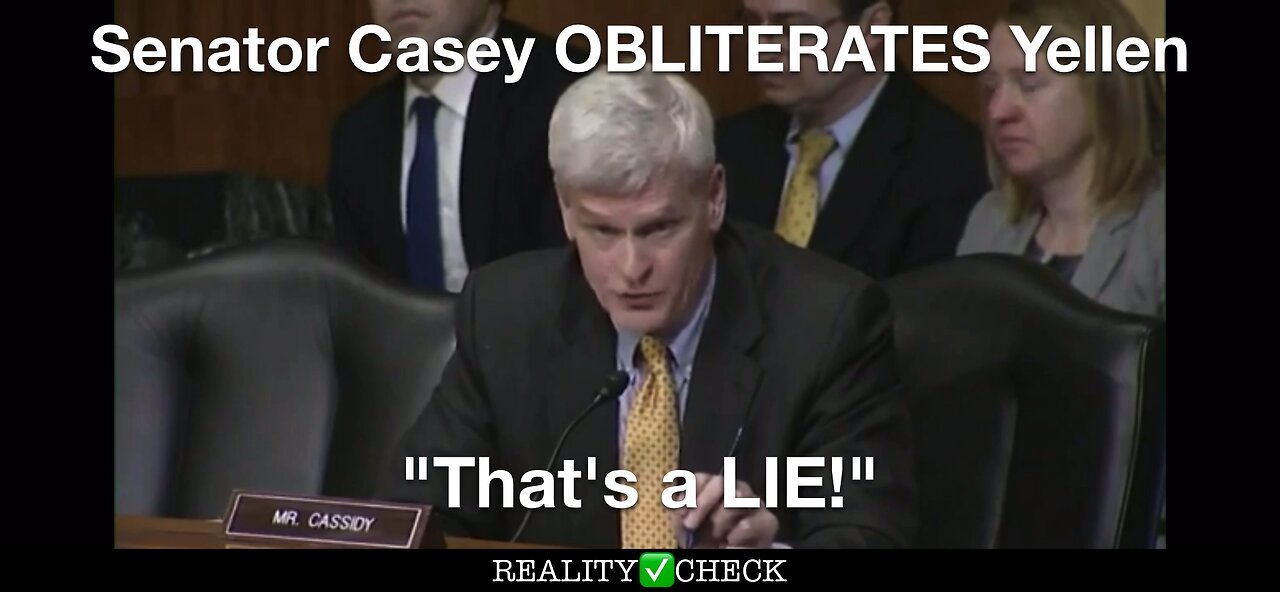 Communist Yellen gets WRECKED by Senator Casey in Oversight Hearing - "That's a LIE!"