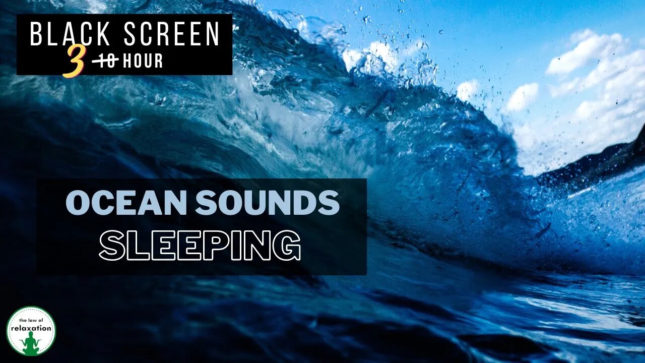 Ocean Sounds for Deep Sleep | Black Screen