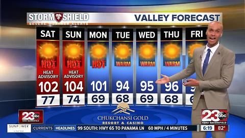 A cool off is in store for Kern County!