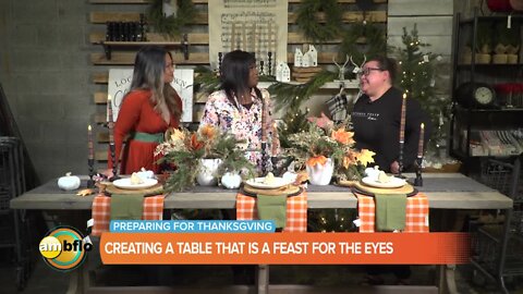 Creating a beautiful table for Thanksgiving with Tattered Tulip