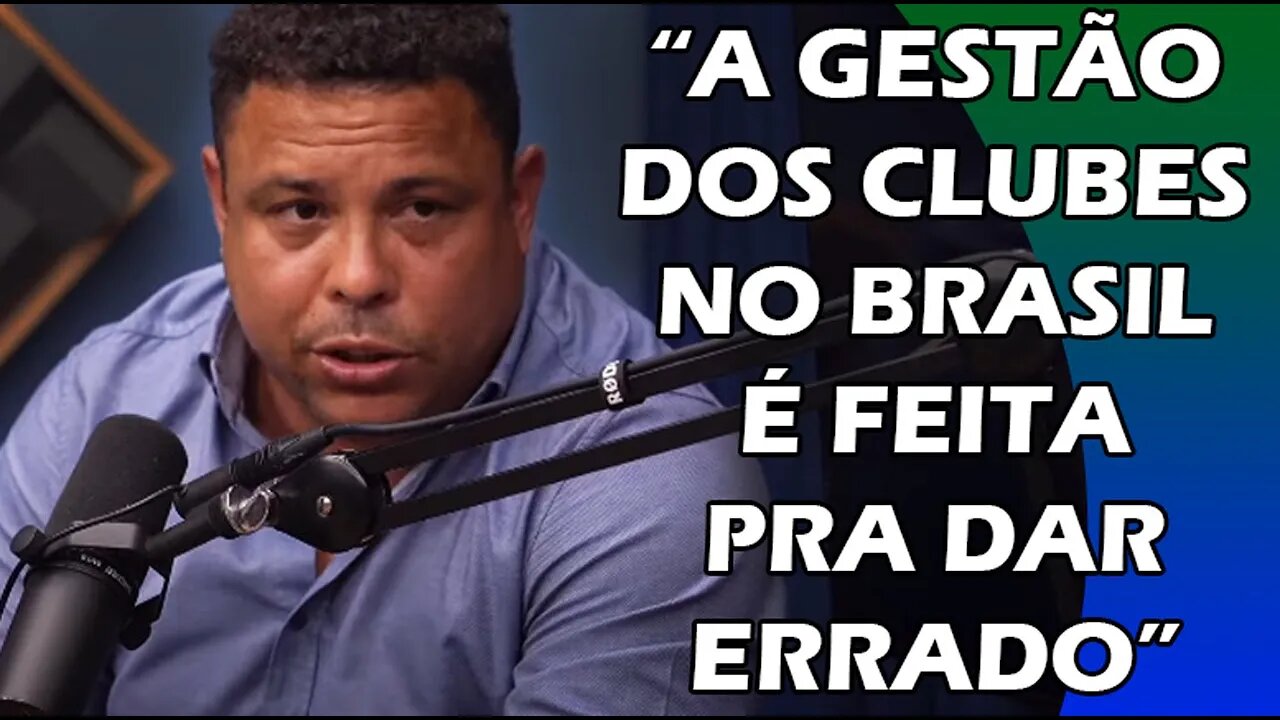 RONALDO FENÔMENO FALA SOBRE O NÍVEL DO FUTEBOL BRASILEIRO