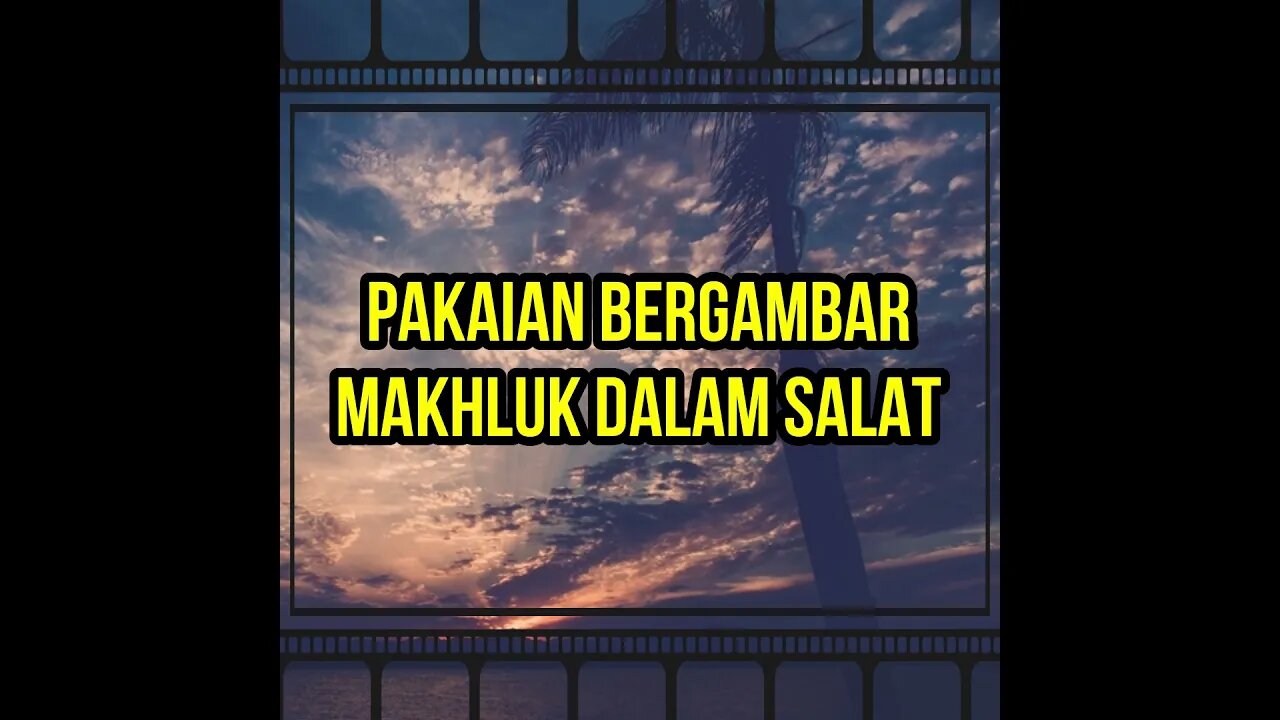 Makruh mengenakan pakaian bergambar makhluk dalam salat