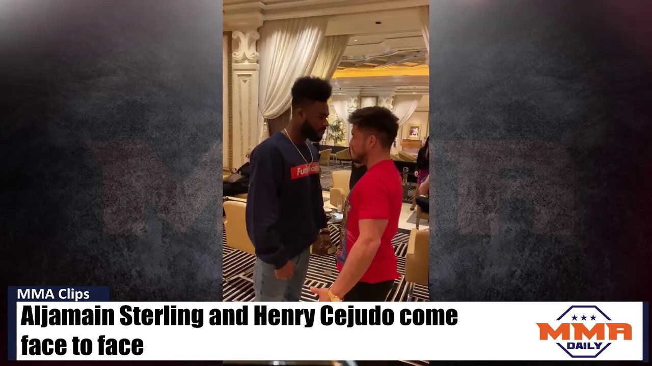 Aljamain Sterling and Henry Cejudo come face to face