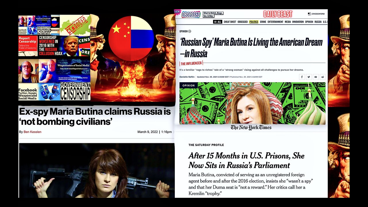 Ex USA DOD Living In Russia Ex Spy Maria Butina Expose USA Propaganda Used To Fuel Nuclear War Fears