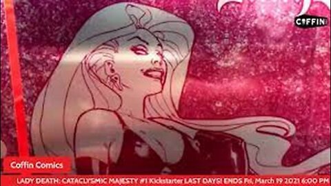 Live Unboxing Lady Death Cataclysmic Majesty Kickstarter-with the Howard Chaykin Violet Metal Cover!