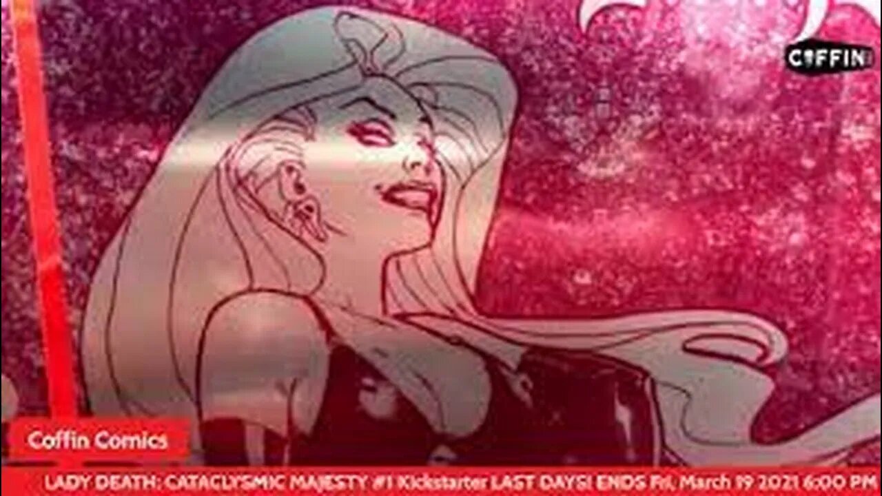 Live Unboxing Lady Death Cataclysmic Majesty Kickstarter-with the Howard Chaykin Violet Metal Cover!