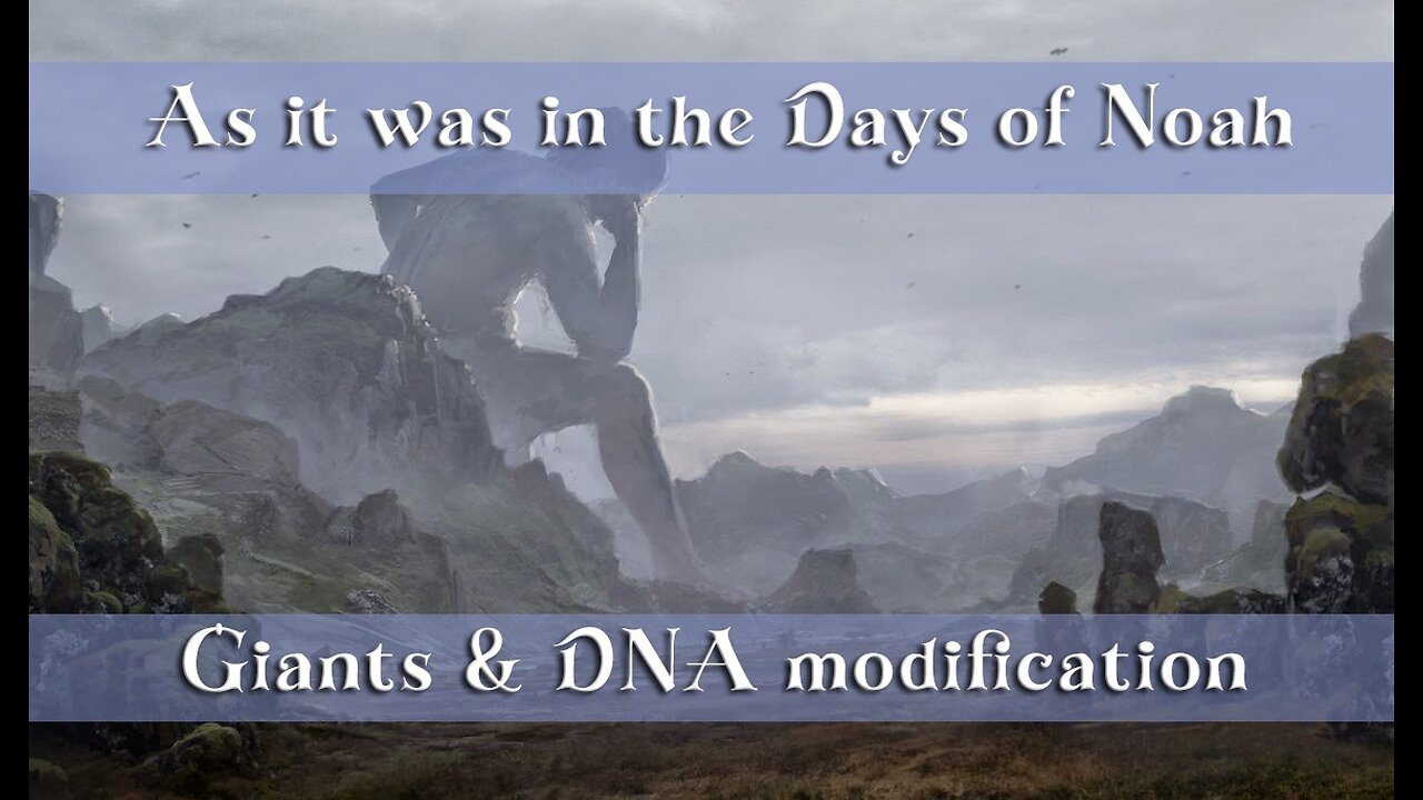 As it was in The Days of Noah