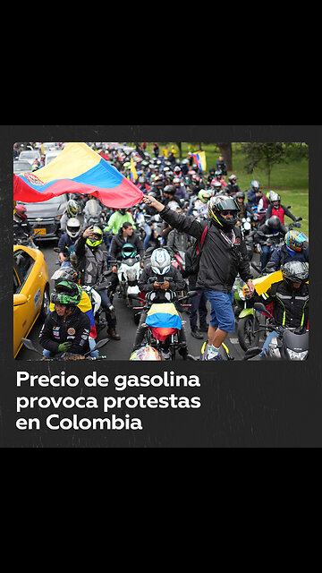 Conductores colombianos protestan contra el aumento del precio de la gasolina