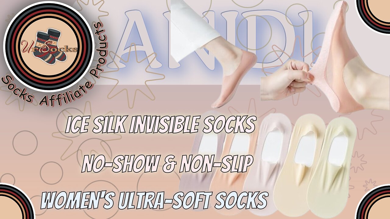 ✨ 5 Pairs Invisible Ice Silk No Show Socks – Ultra Low Cut & Non-Slip for Women! 👣💖