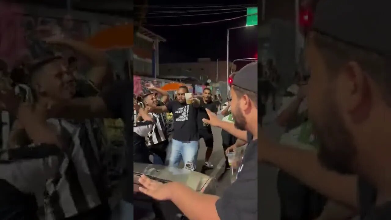 Torcida do Botafogo zoando tudo após o jogo Botafogo x Corinthians