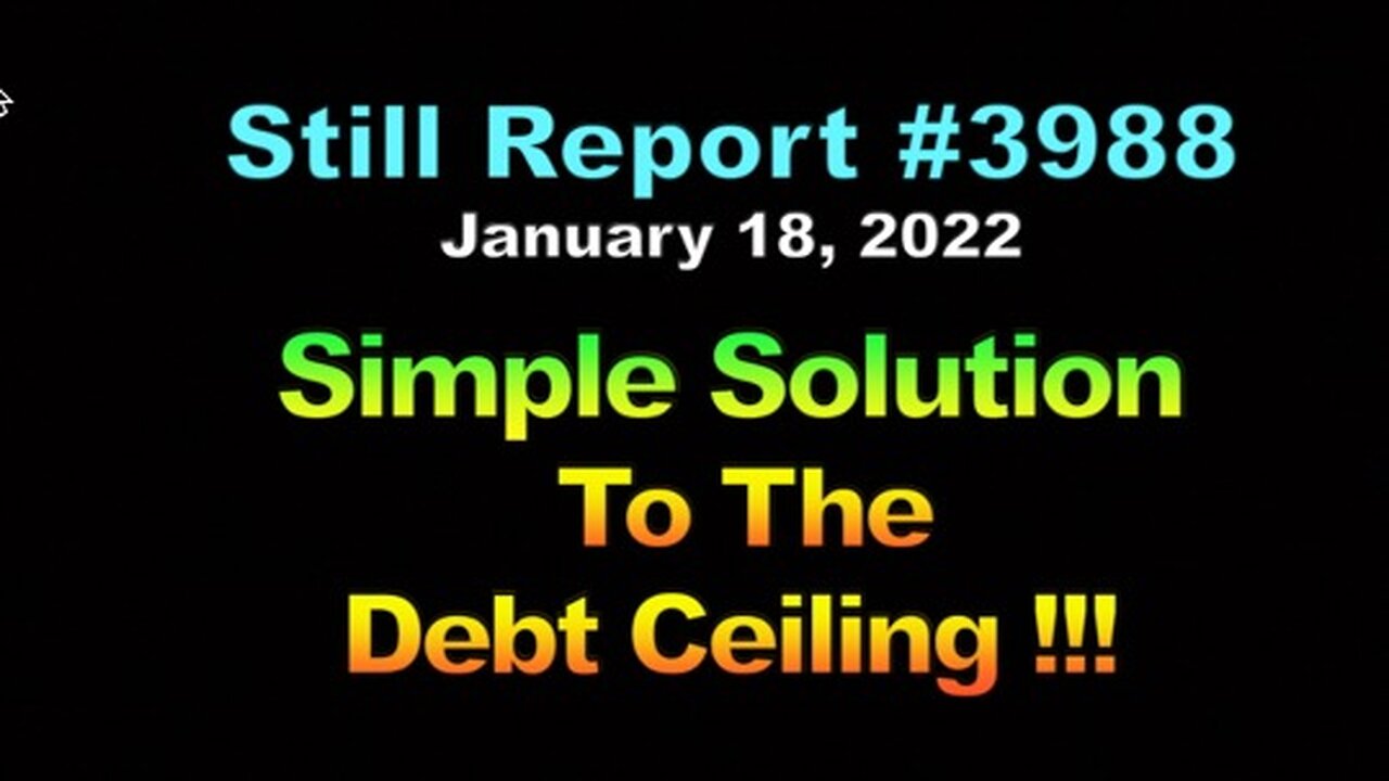 Simple Solution To The Debt Ceiling !!!, 3988