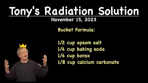 Tony's Pantalleresco's Radiation Solution