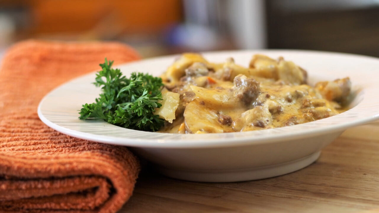 Ground Beef & Potato Casserole Recipe