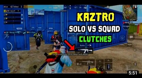 Kaztro solo squad best moment [ four finger claw kill montage]