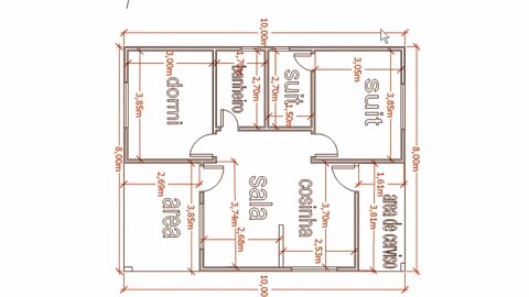 planta baixa 10x8