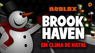 Roblox ao vivo / Brookhaven em clima de Natal.