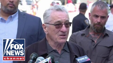 Robert De Niro 'shouted down' during Biden campaign press briefing
