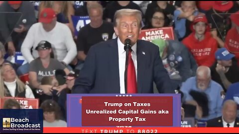 President Trump Rally - Scranton PA 10/9/2024 Trump showed clip of reporter and guest talking Unre