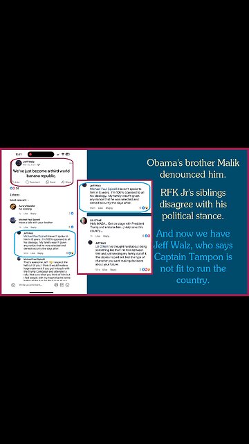 ➡️ RECEIPTS: Tim Walz’s brother Jeff doesn’t support him at all.