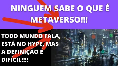 Ninguem sabe o que é #METAVERSO - 201