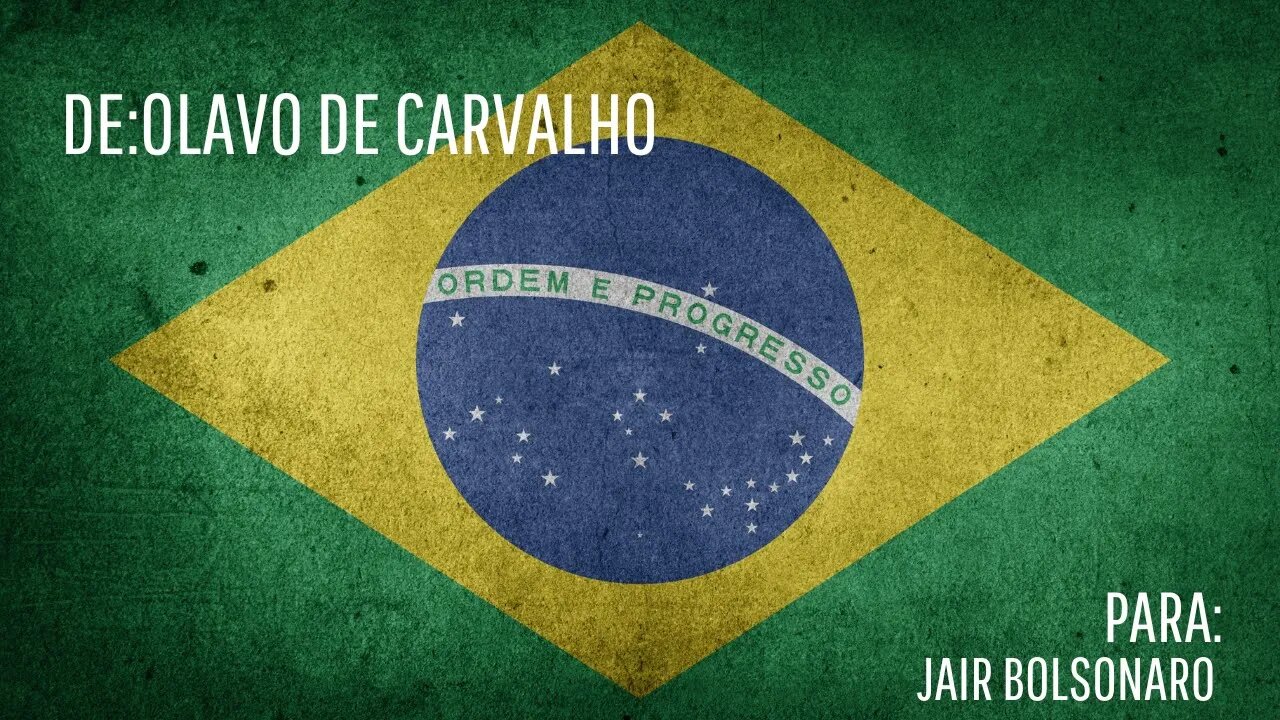 Olavo de Carvalho envia mensagem profética para Jair Bolsonaro