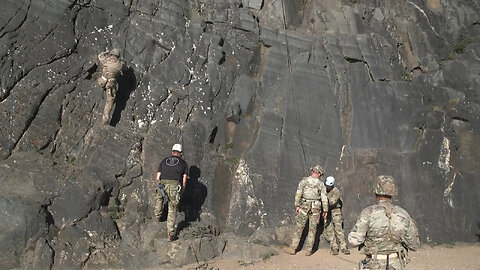 National Best Warrior 2023 Rock Wall Climb