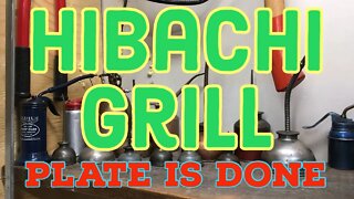 Hibachi BBQ Restoration - The inside Metal Plate is Done