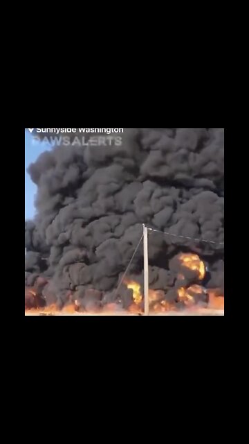 MASSIVE FIRE BREAKS OUT🏭🔥AT SUNNYSIDE APPLE FARM IN WASHINGTON♨️🚏🐚💫