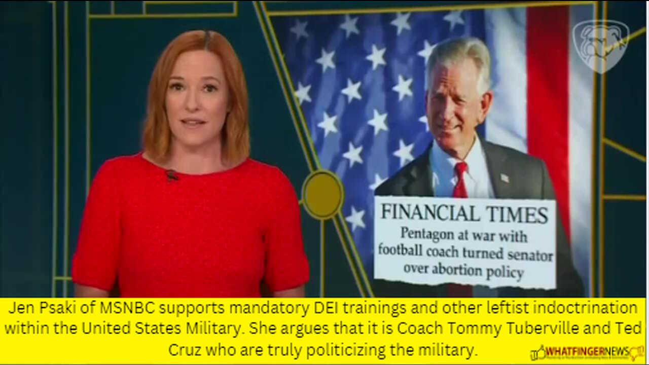 Jen Psaki of MSNBC supports mandatory DEI trainings and other leftist indoctrination