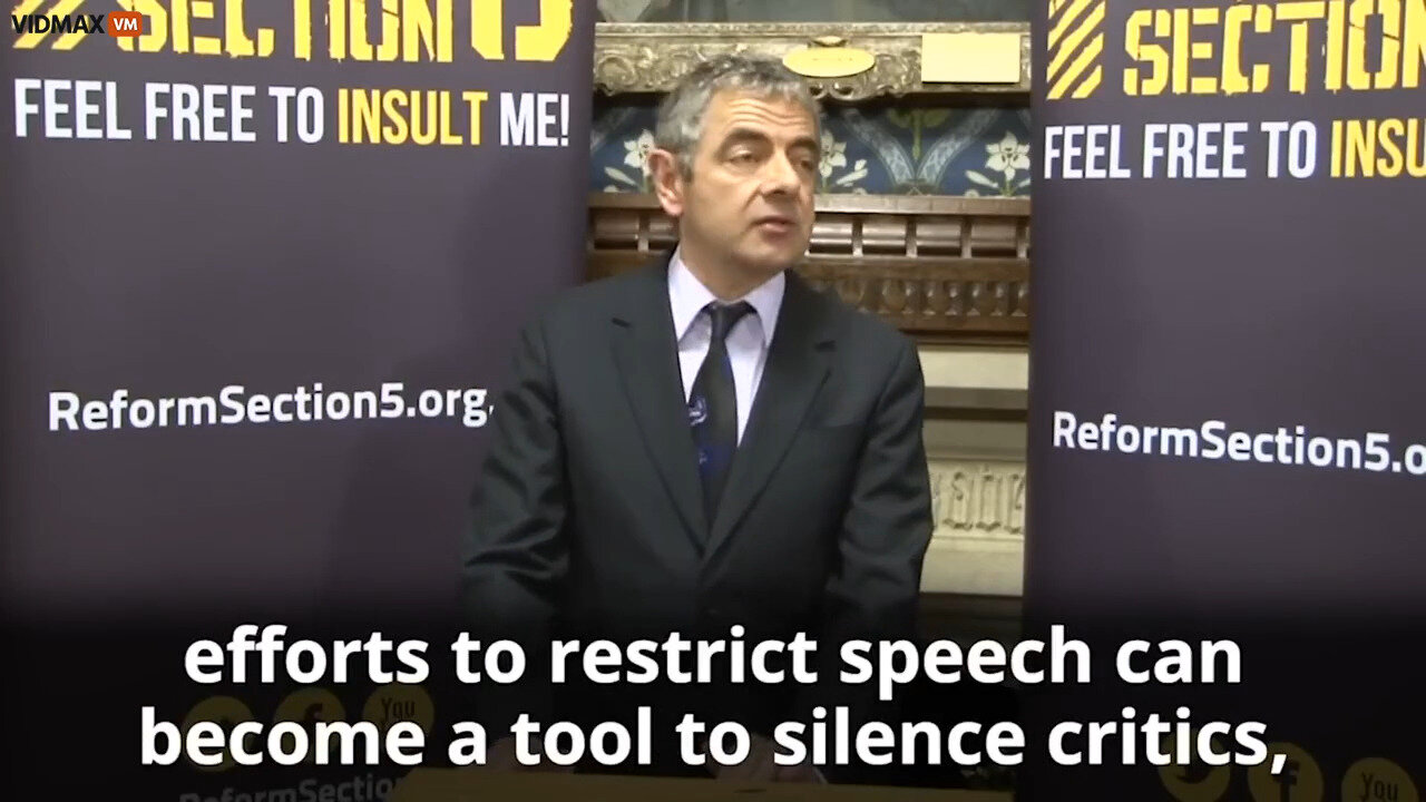 Who Knew Mr. Bean Would Be The Greatest Voice Of Reason On Free Speech In The UK