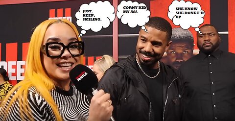 "CORNY KID" Michael B Jordan Has The Last Laugh at Creed 3 Premiere