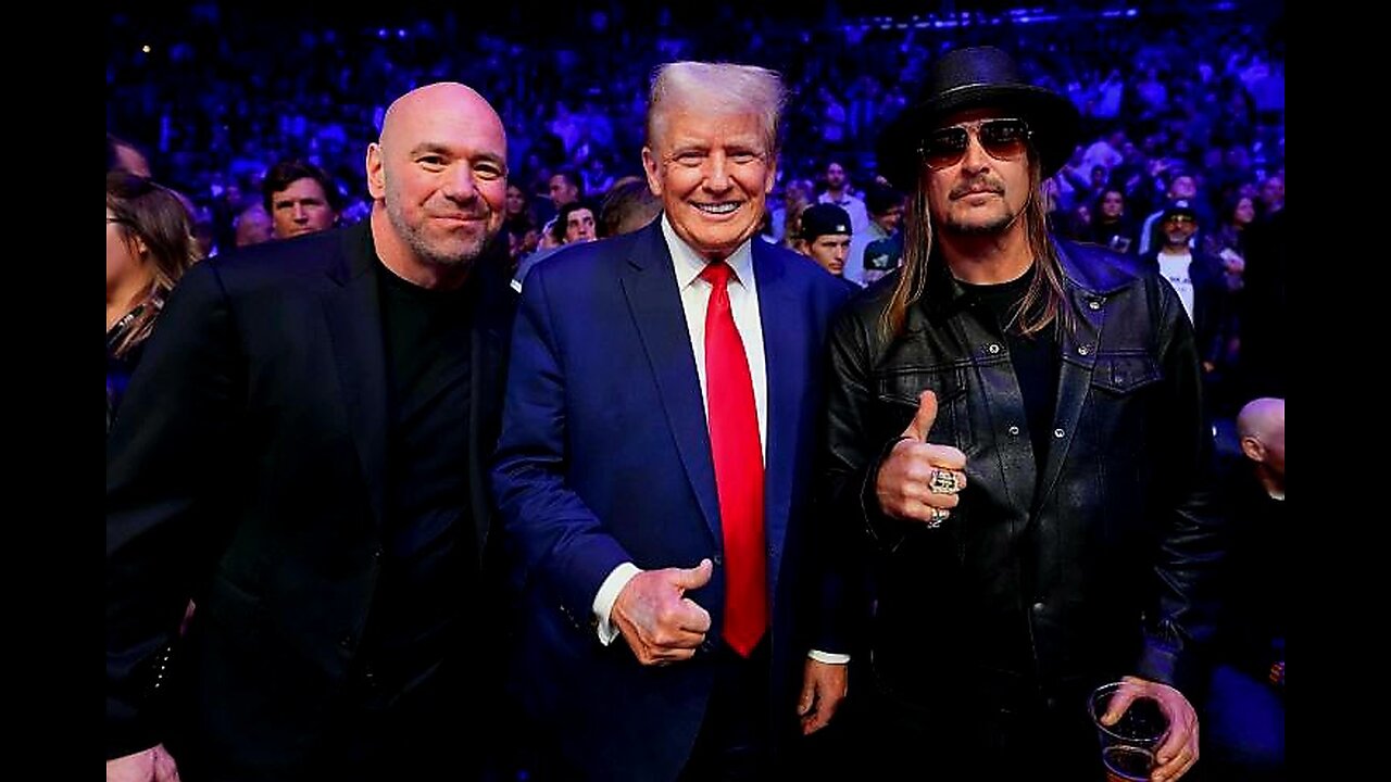 TRUMP AND KID ROCK ENTER UFC 295!