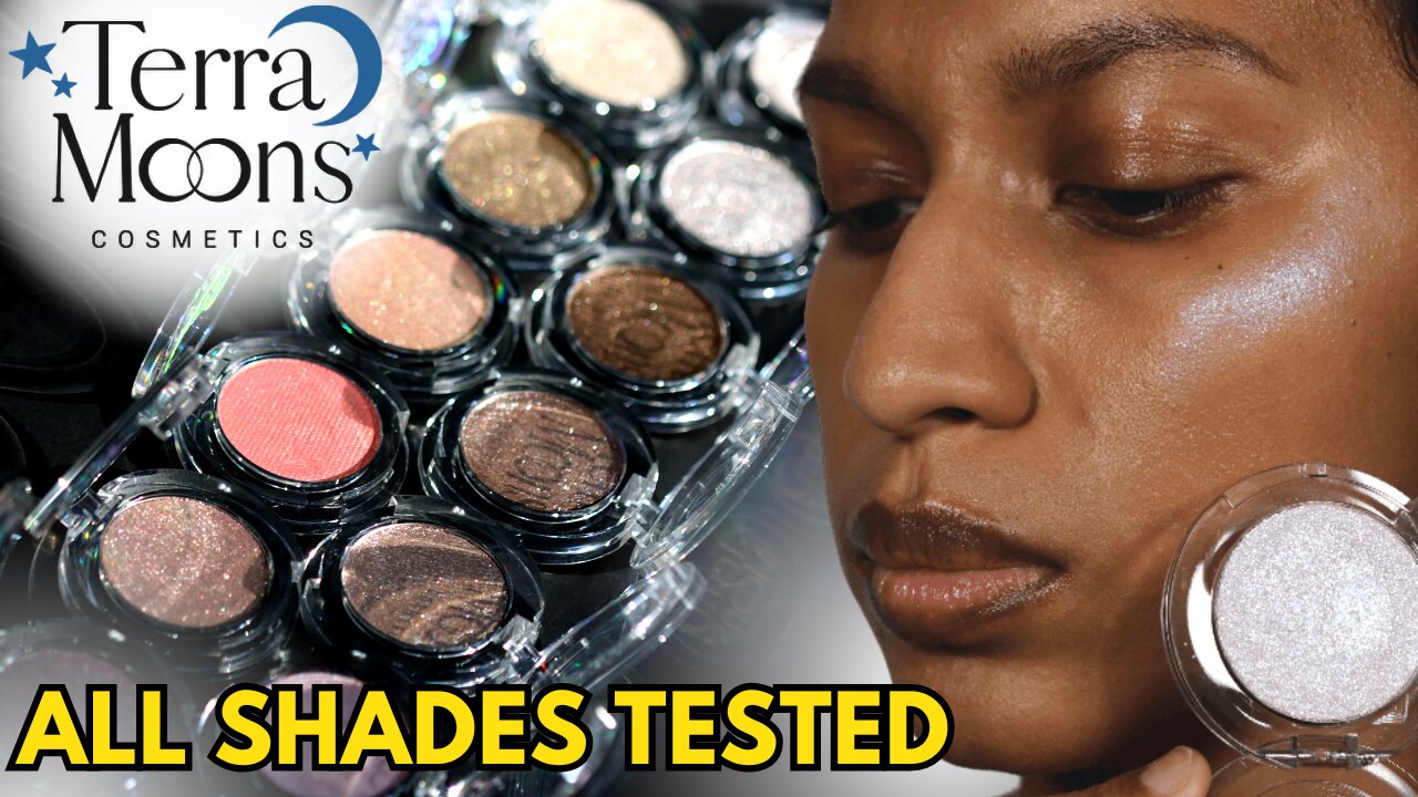 NEW TERRA MOONS 12 Highlighters Comprehensive Review and Swatches | All 12 Shades Tested