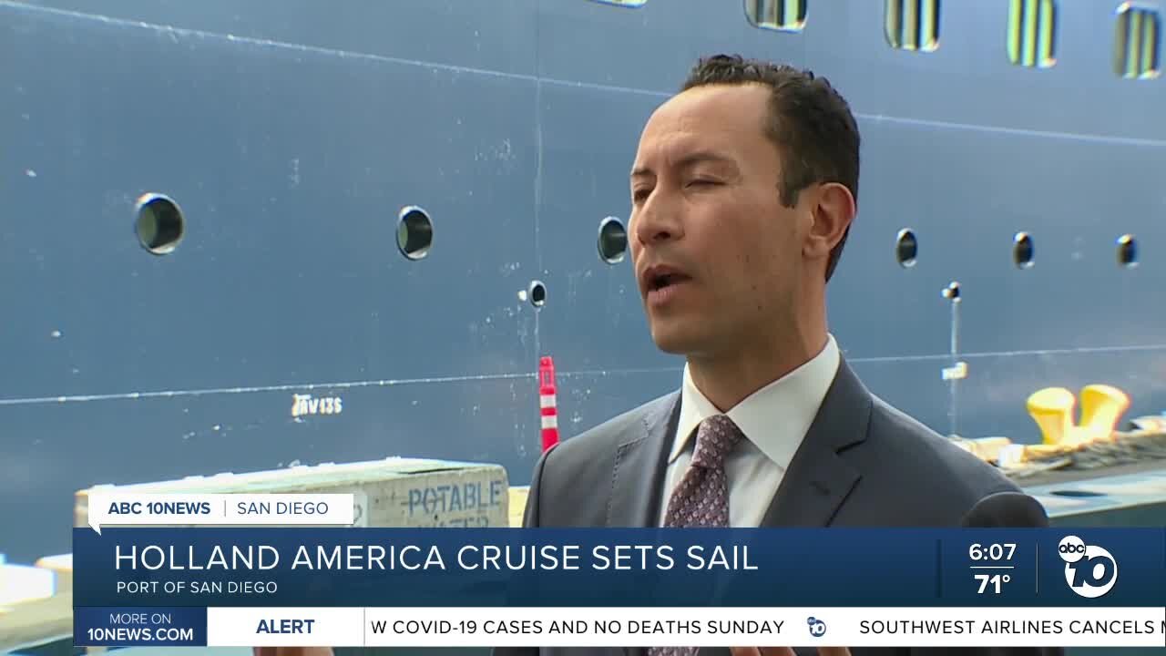 Holland America sets sail on first cruise in 19 months