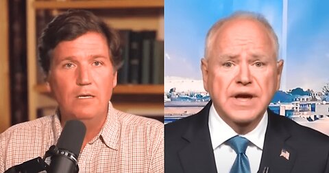 Tucker Carlson Drops Controversial Sex Claim About Tim Walz