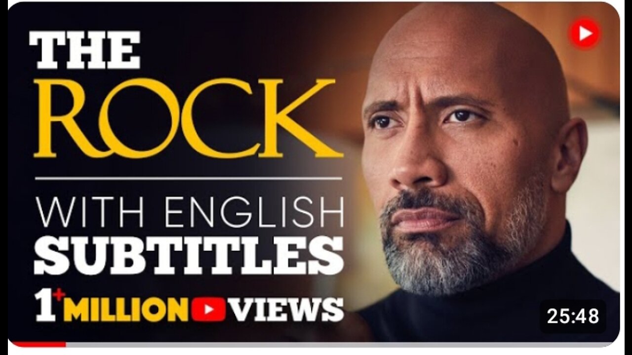 ENGLISH SPEECH THE ROCK ; BE YOURSELF (ENGLISH SUBTITLES)