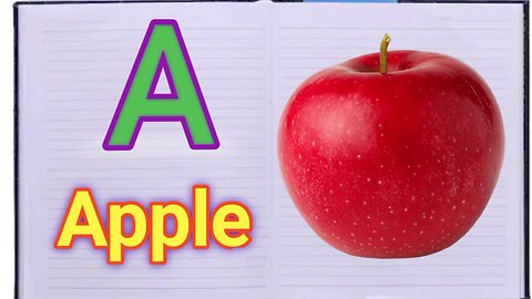 A for Apple B for ball// ABC alphabet letter// kid's learning videos