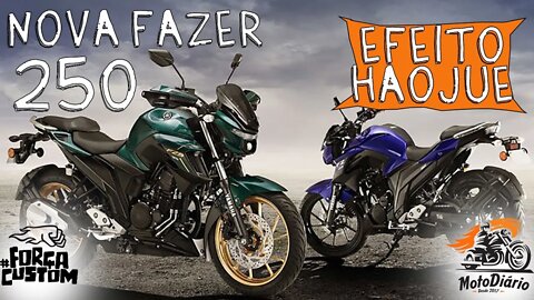 Já ouviu falar em EFEITO HAOJUE? Nova Yamaha Fazer 250 ano 2021