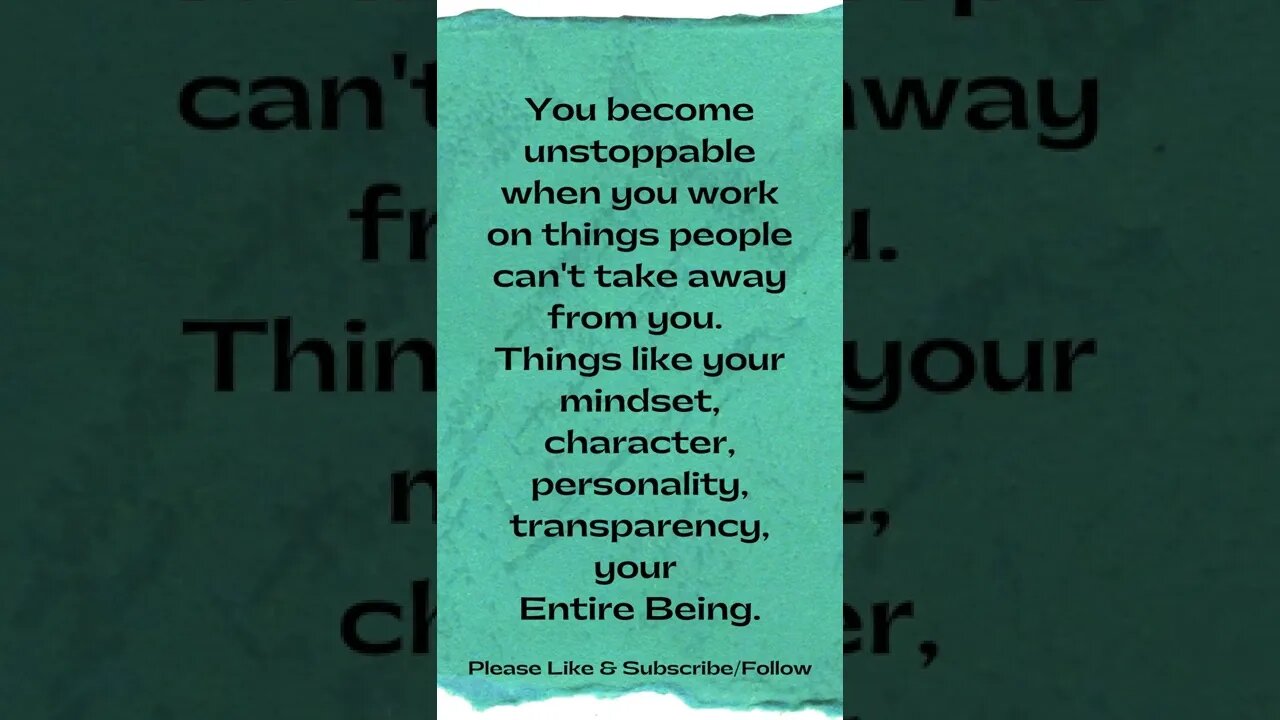 Become Unstoppable