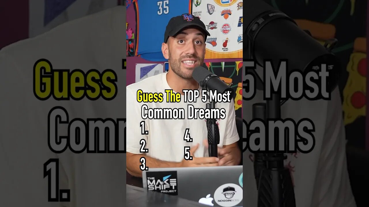 The TOP 5 MOST COMMON DREAMS!! Any Surprises?! #shorts #dreams #top5 #guessinggame #world #sleep